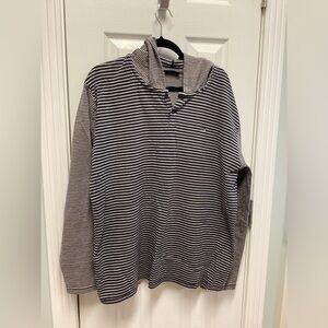 Vans XXL striped long sleeve hoodie skater, outdoors, 90’s, skateboarding